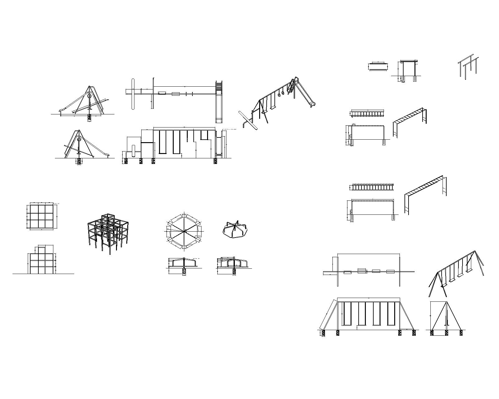 Playgrounds Equipment Cad Files Dwg Files Plans And Details