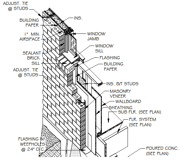 Brick details CAD, Revit, etc. from PlanMarketplace