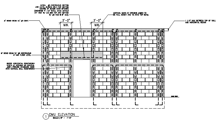 Cmu Wall Detail