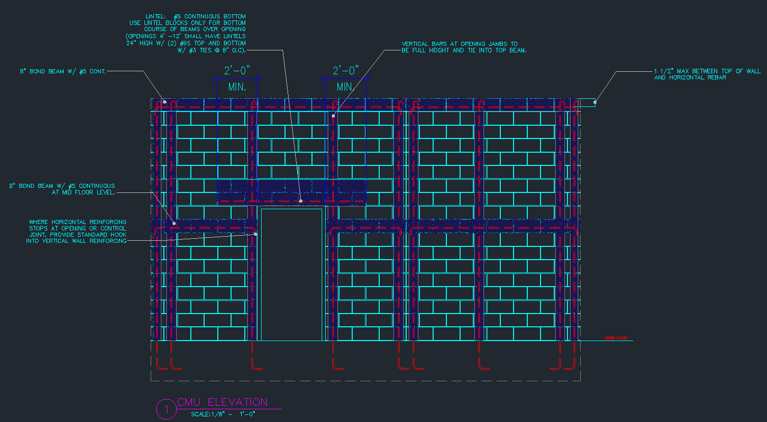 CMU Wall Details Exterior Finish CAD Files Plans And Details