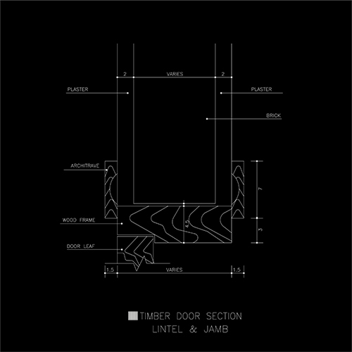 TIMBER DOOR SECTION - CAD Files, DWG files, Plans and Details