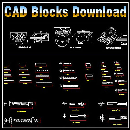 Hardware Blocks Bundleã€'â˜… - CAD Files, DWG files, Plans and 