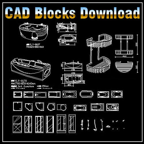 autocad 3d bathroom blocks free download