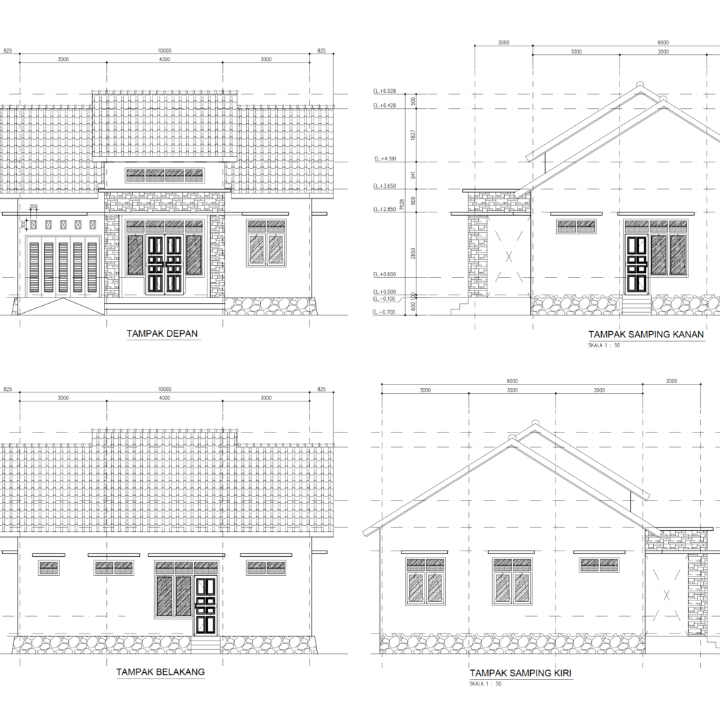 Rumah Minimalis - CAD Files, DWG files, Plans and Details