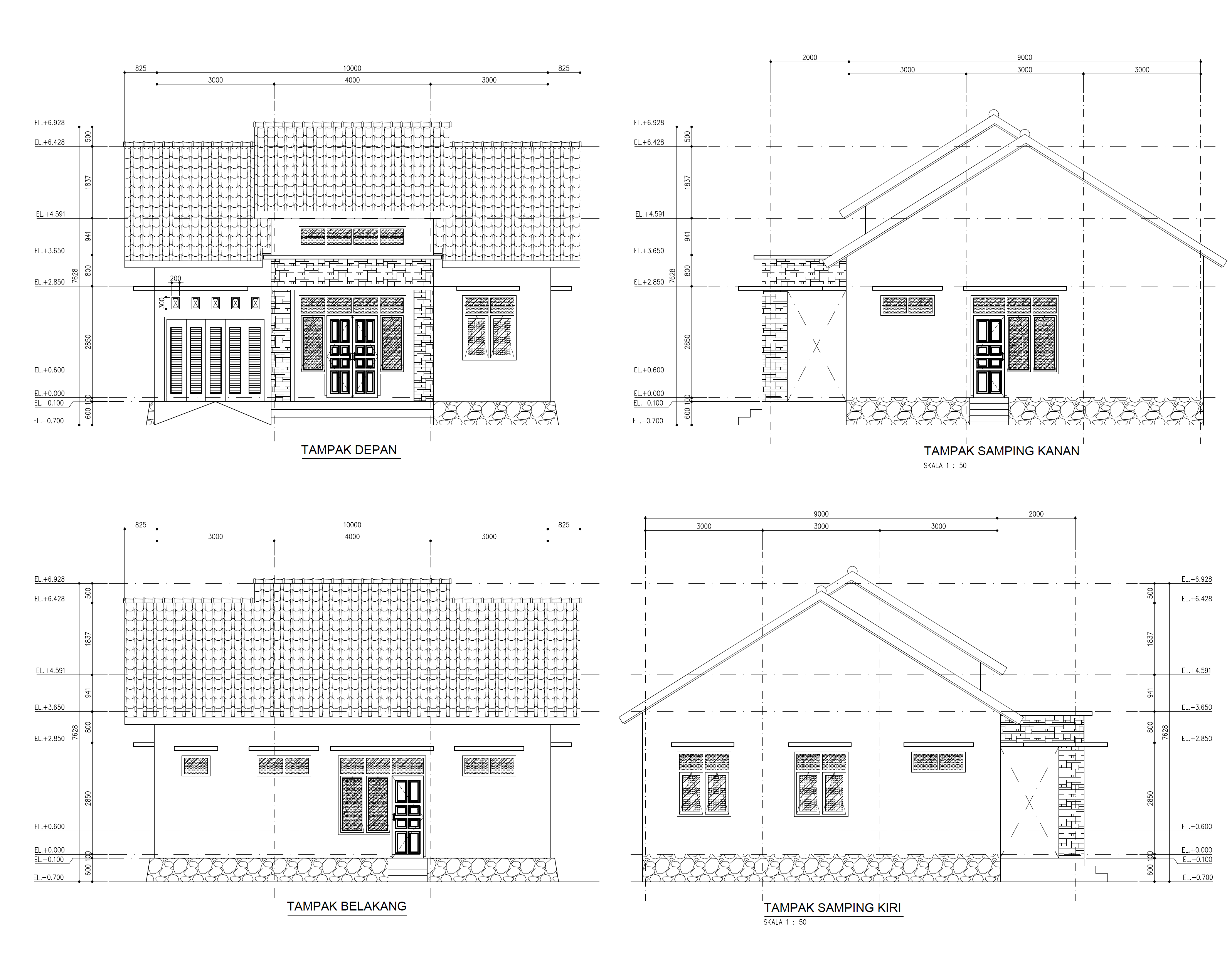 Rumah Minimalis - Cad Files, Dwg Files, Plans And Details