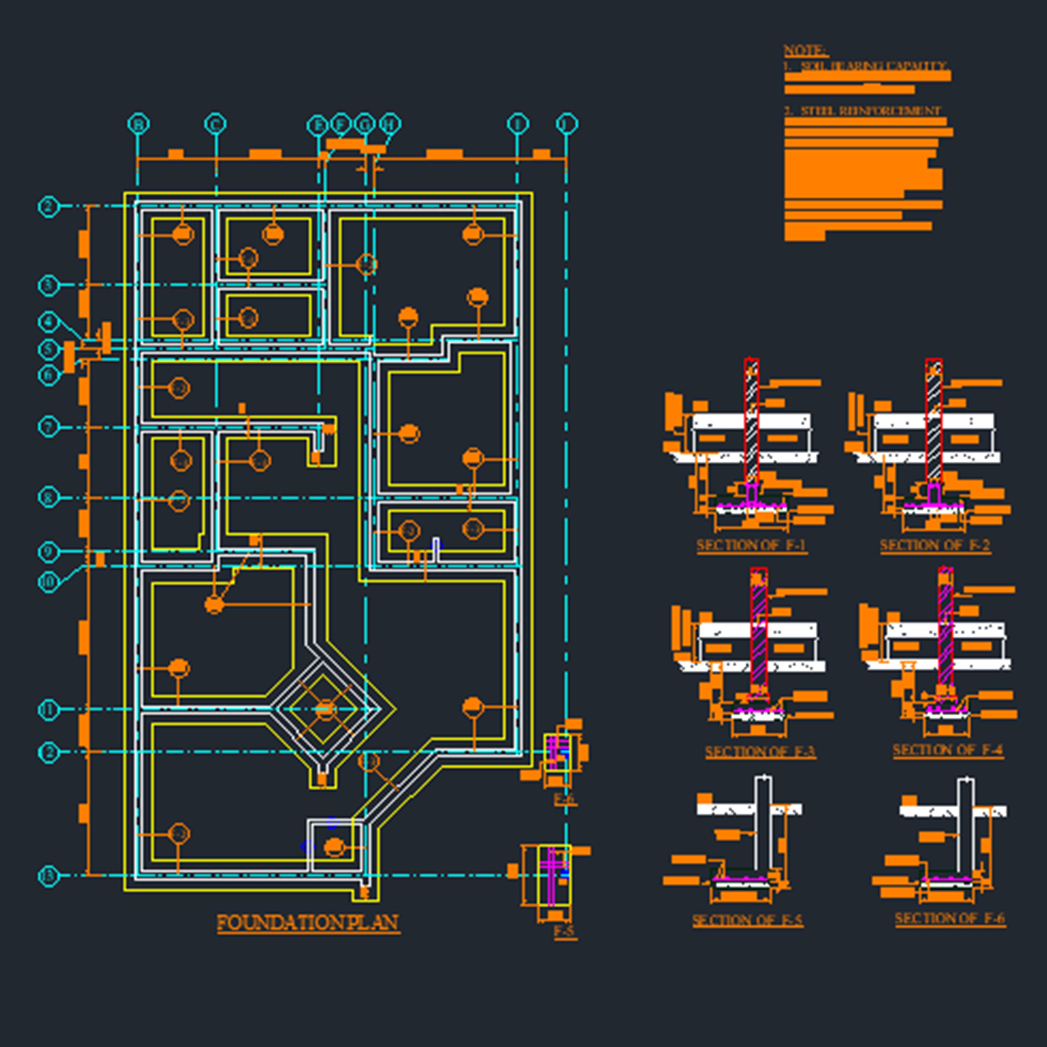 Foundation Plan And Details CAD Files DWG Files Plans And Details