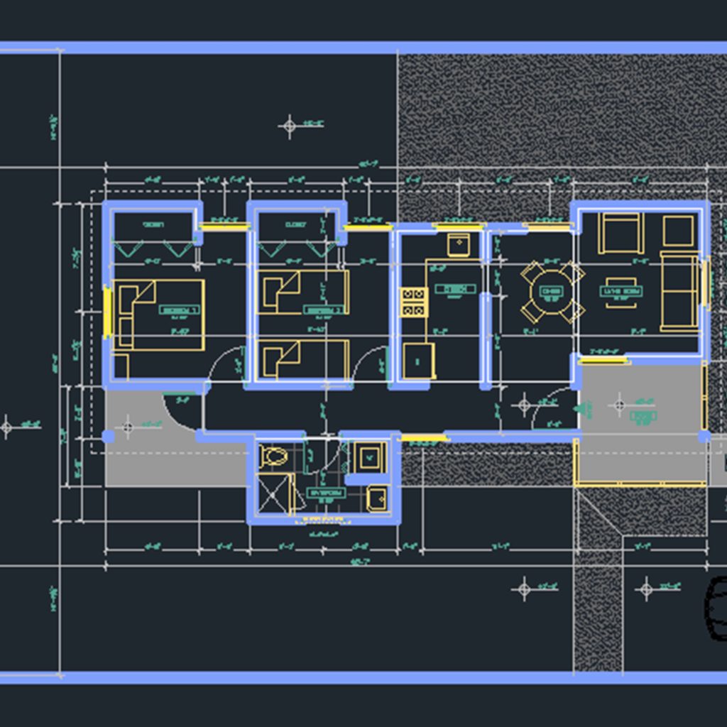 Square Feet House Cad Files Dwg Files Plans And Details