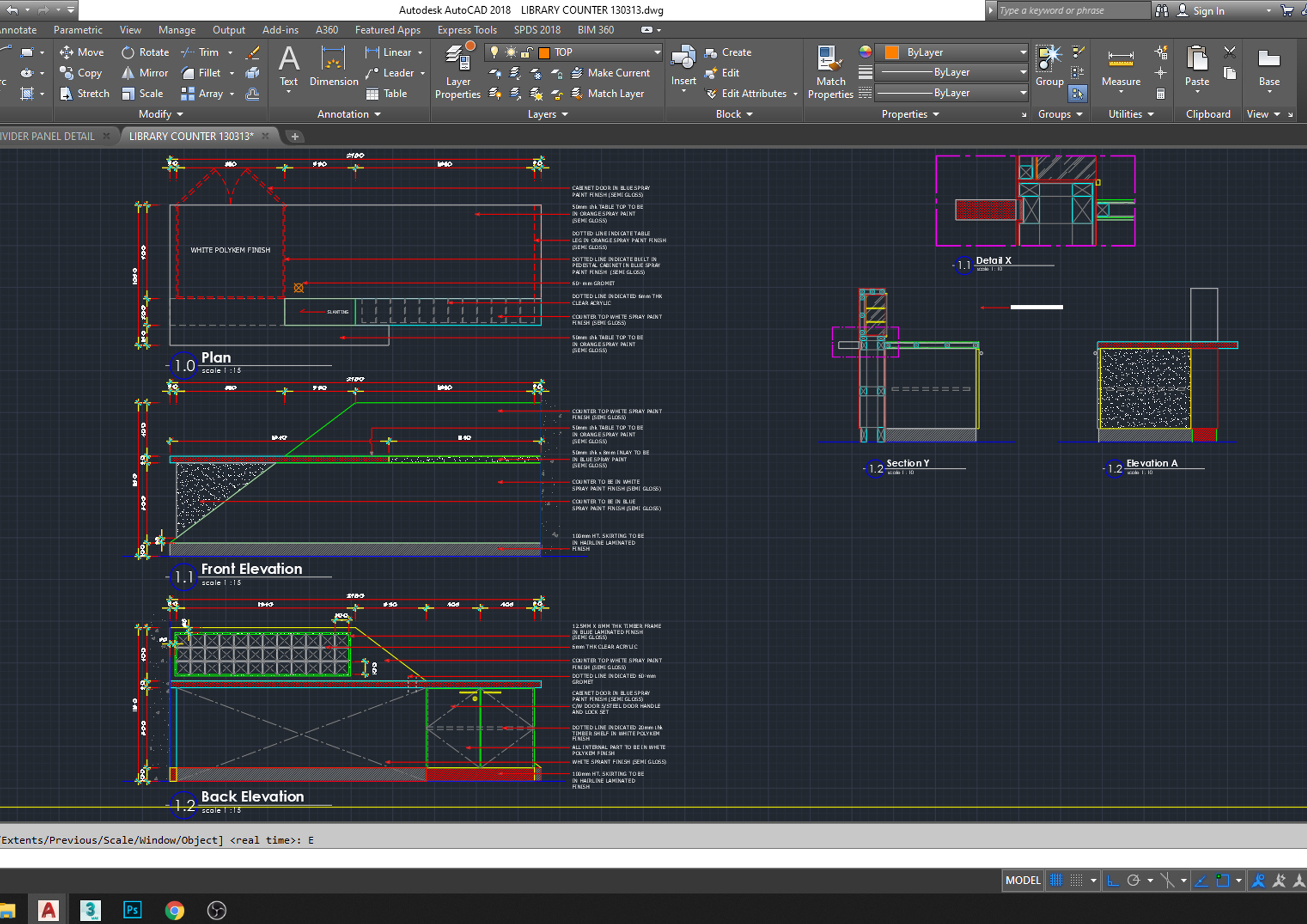 MODERN OFFICE COUNTER DETAIL CAD Files DWG Files Plans And Details