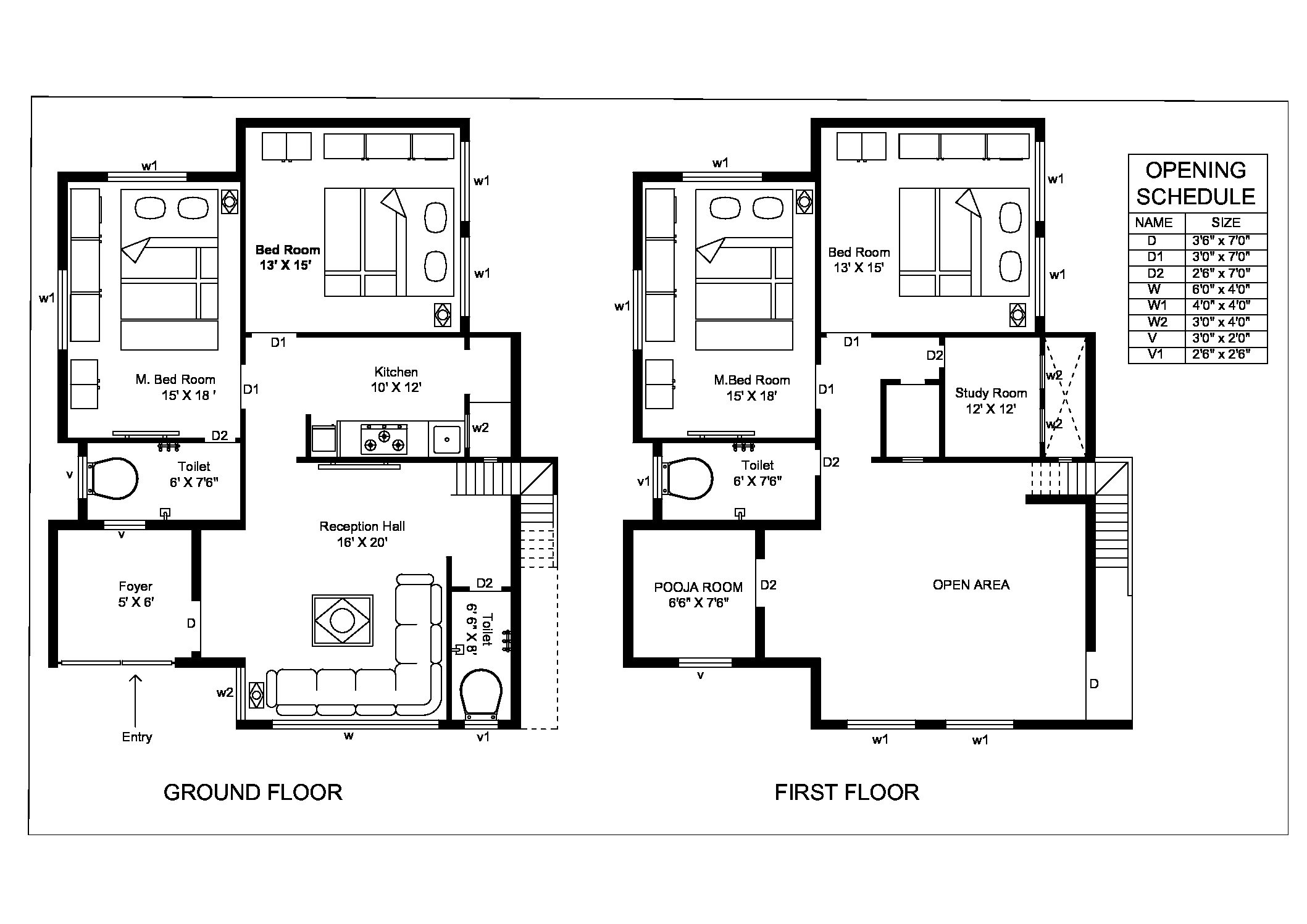 First Floor Plan Vs Grounding