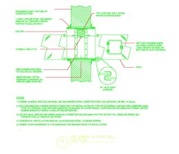 FIRE DAMPER @ RATED WALL SECTION-Model - PlanMarketplace