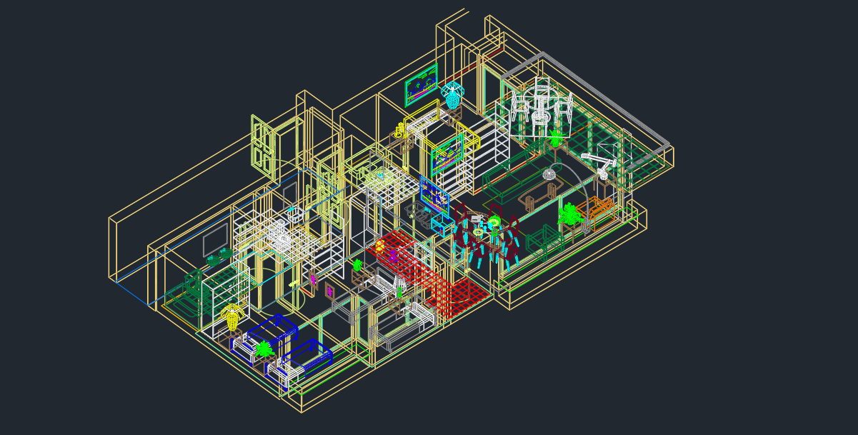 2D House Plan Drawing- Complete - CAD Files, DWG files, Plans and Details