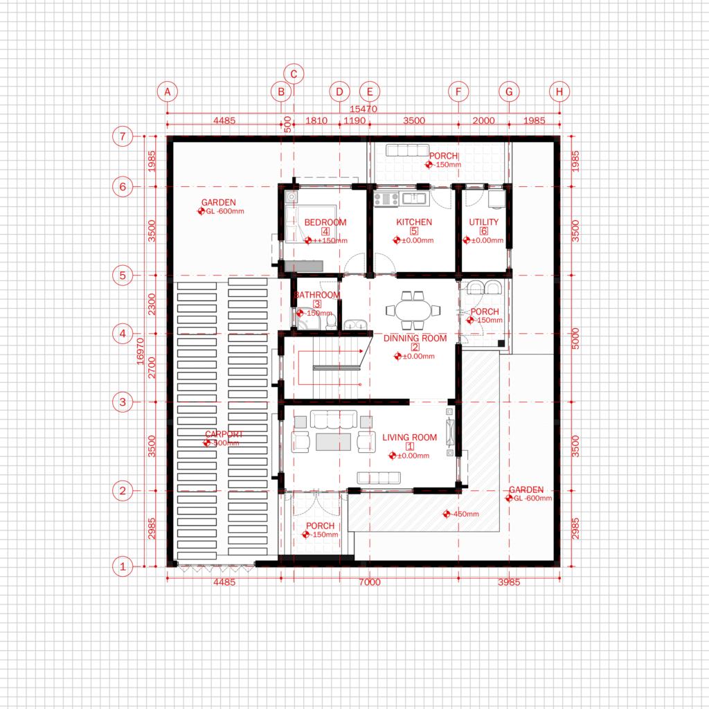 residential-modern-house-architecture-plan-with-floor-plan-metric-units-cad-files-dwg-files