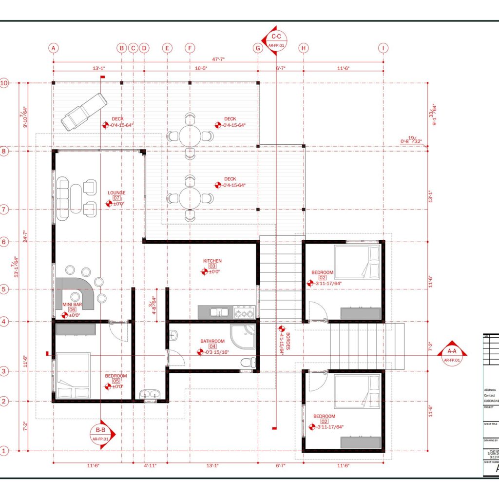 Bay House Architecture Plan With Floor Plan Metric Units CAD Files DWG Files Plans And Details