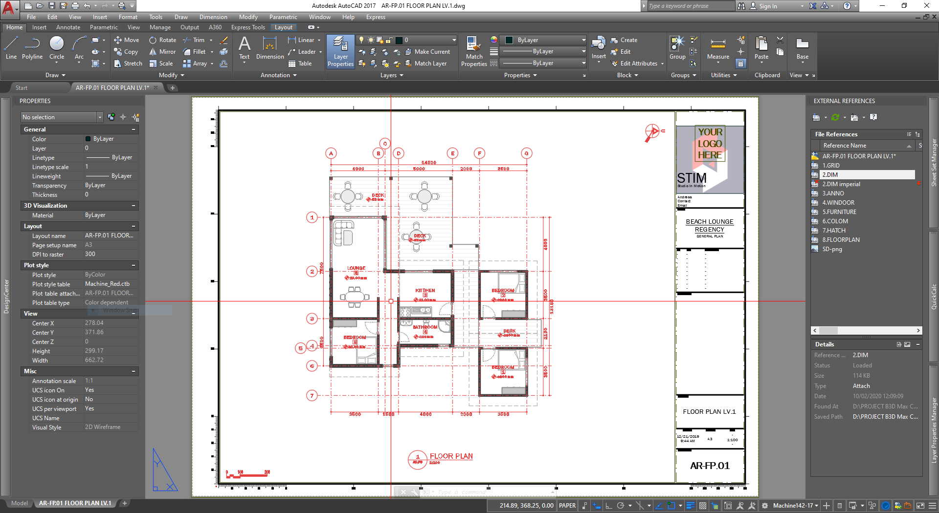 Metric Floor Plan