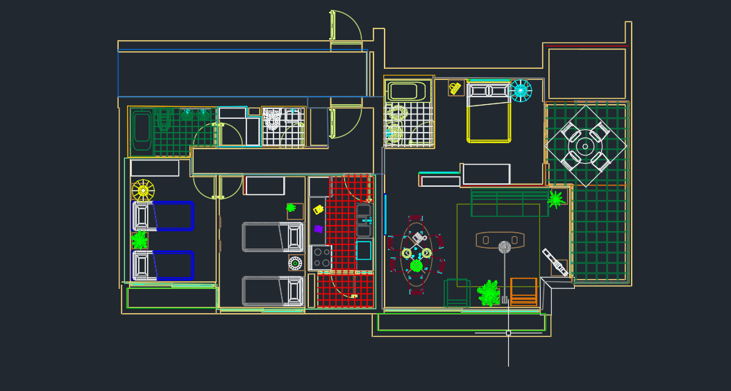 2D House Plan Drawing Complete CAD Files DWG Files Plans And Details