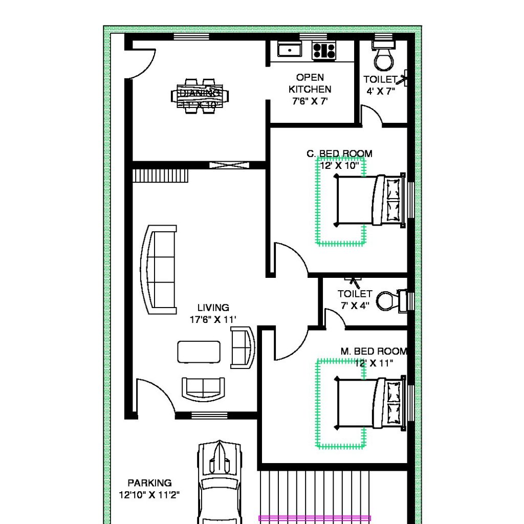 2d Design Of Floor Plan In Detail Autocad Drawing Cad File Dwg File 