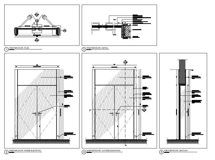 wooden main door - CAD Files, DWG files, Plans and Details