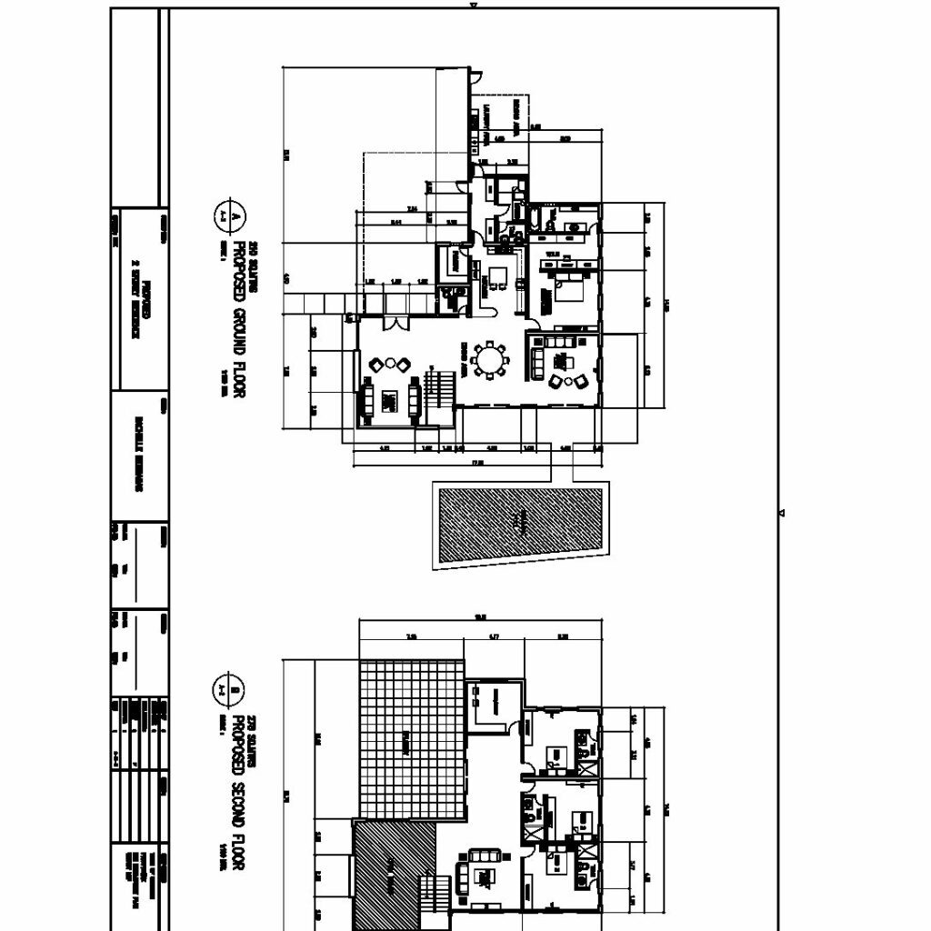 Two Storey House Complete CAD Plan Construction Documents And Templates Lupon gov ph