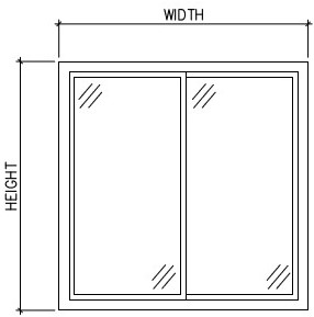 Dynamic Window (Elevation View) - Sliding - CAD Files, DWG files, Plans ...