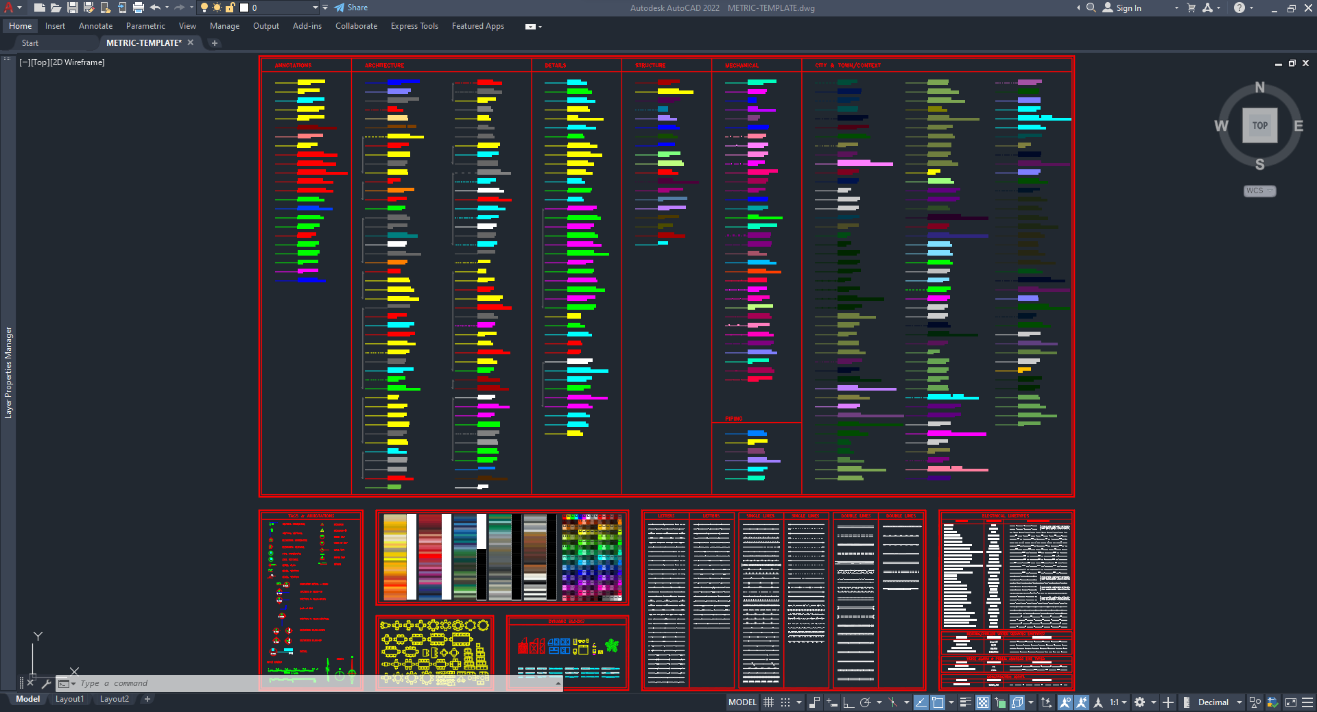 metric-template-drafting-standards-cad-files-dwg-files-plans-and