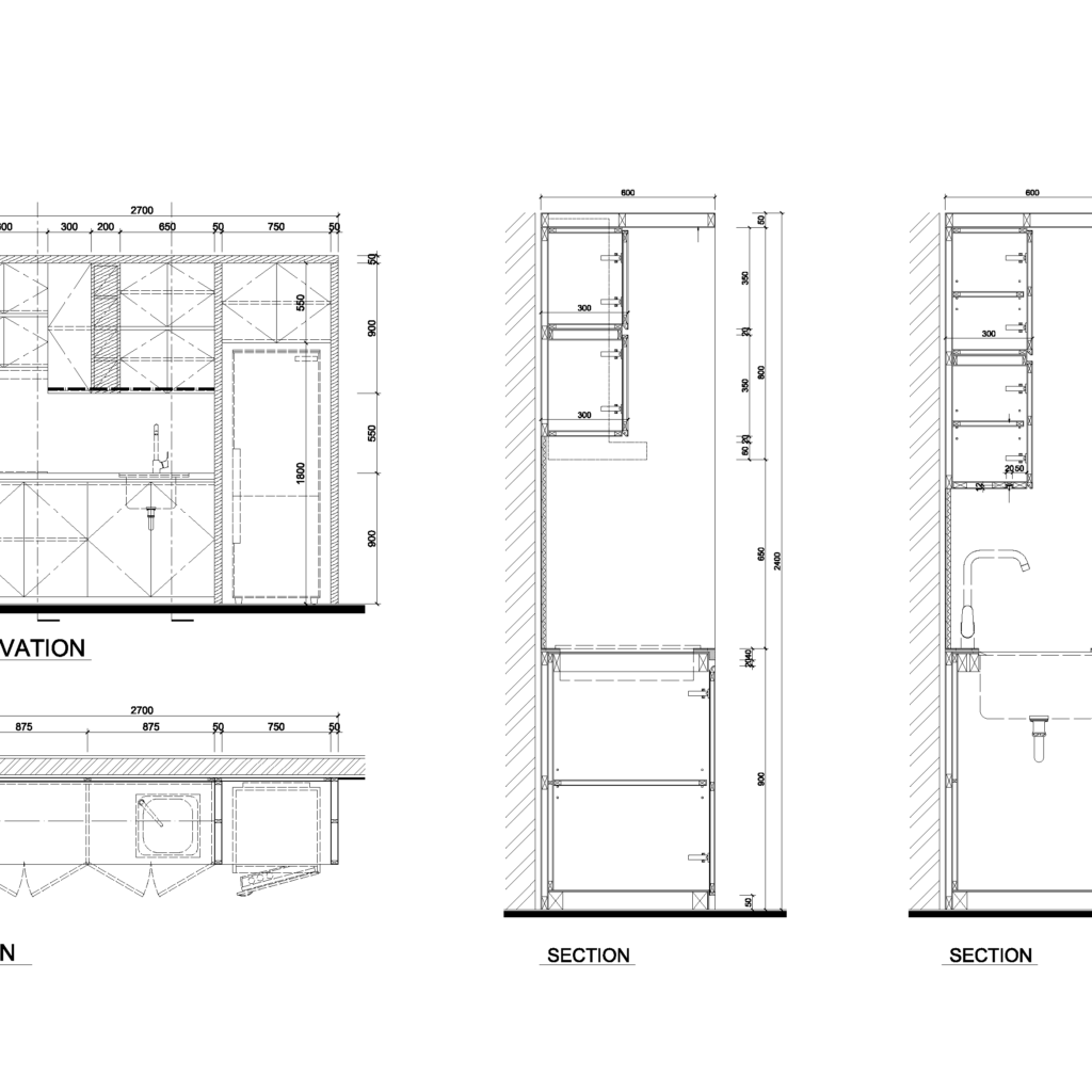 Kitchen Cabinet Section Detail Cad – Things In The Kitchen