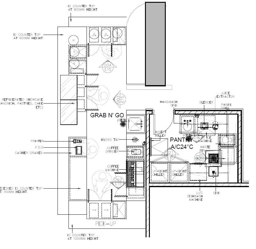 CAFE KITCHEN SPECIALIST - CAD Files, DWG files, Plans and Details