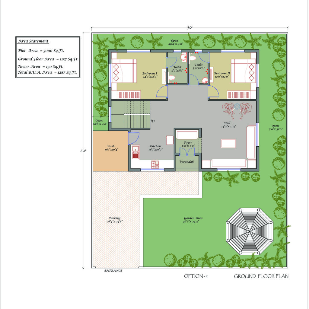 Farm House Plan With Landscape Dwg Cadregen Vrogue co