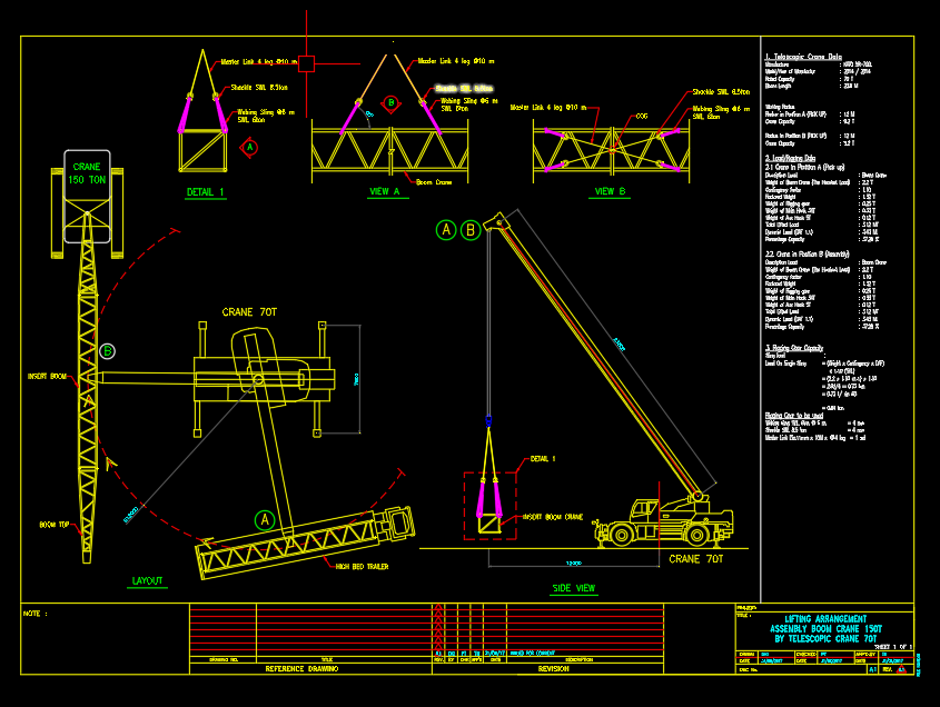 Assembly Crawler Crane 150T Assist with Rough Terrain Crane - CAD Files ...