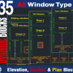 Window Dynamic CAD Blocks