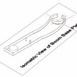 BOOM BASE PLATE (CRANE MACHINE PART SAMPLE DESIGN) ISOMETRIC DRAWING WITH ALL DIMENSIONS IN MM.