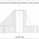 FRONT VIEW AND TOP VIEW OF RIB AND HOLE