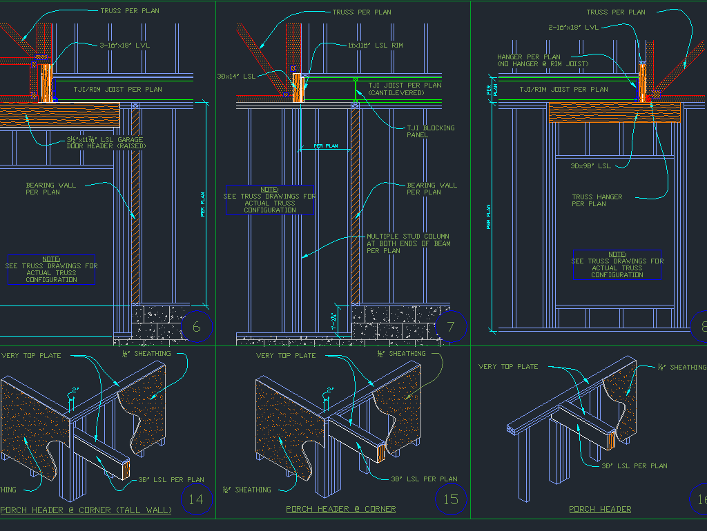 Wood Framing Details CAD Files DWG Files Plans And Details