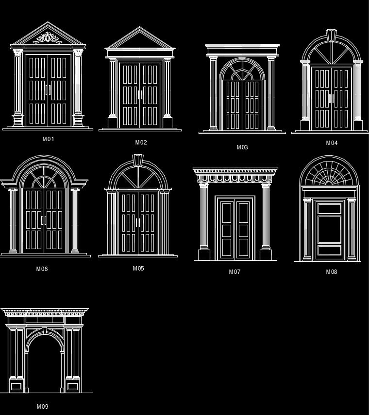 Architectural Decorative Blocks】★ Cad Files Dwg Files Plans And Details