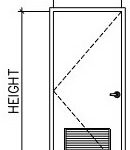 Dynamic Door (Elevation View) - Hinged - CAD Files, DWG files, Plans ...