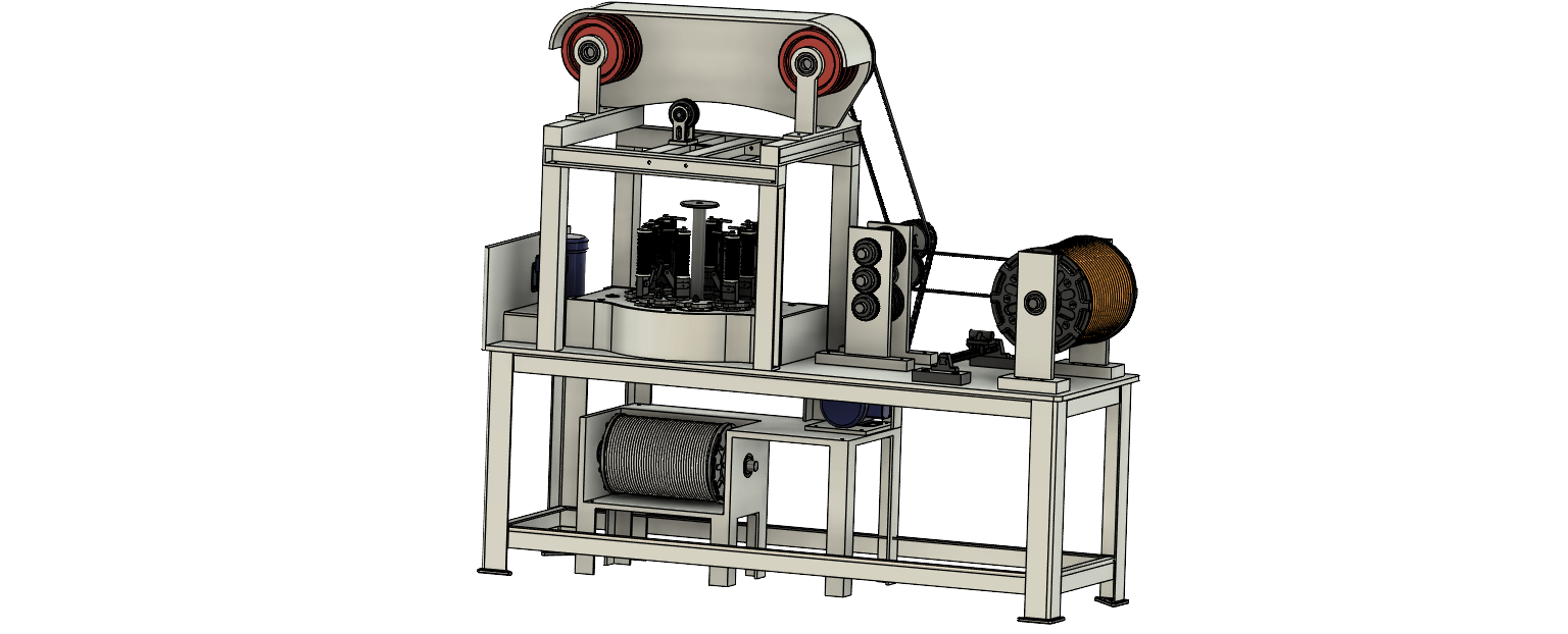 Rope Braiding Machine CAD Files DWG Files Plans And Details   RBM  